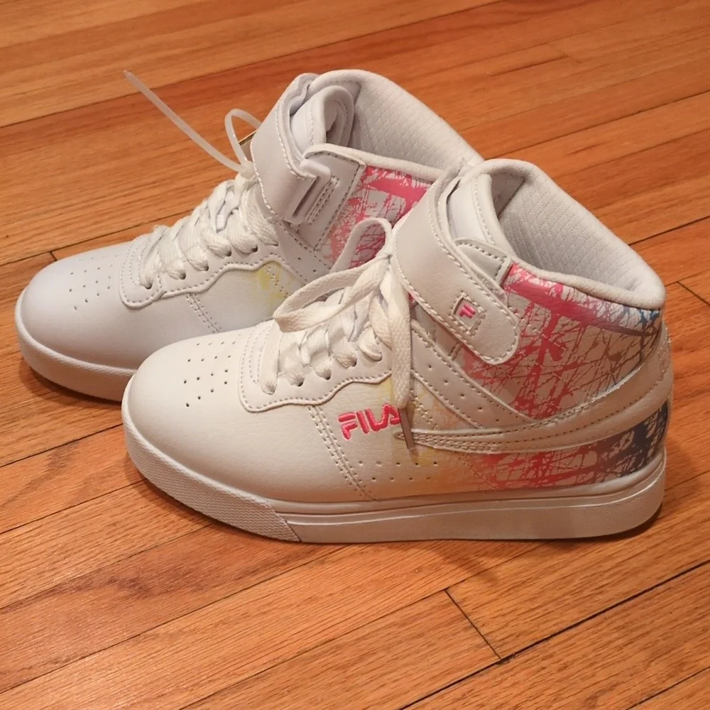 Fila Vulc 13 Chaos Fade High Top Sneakers Size 1 - Picture 5 of 8
